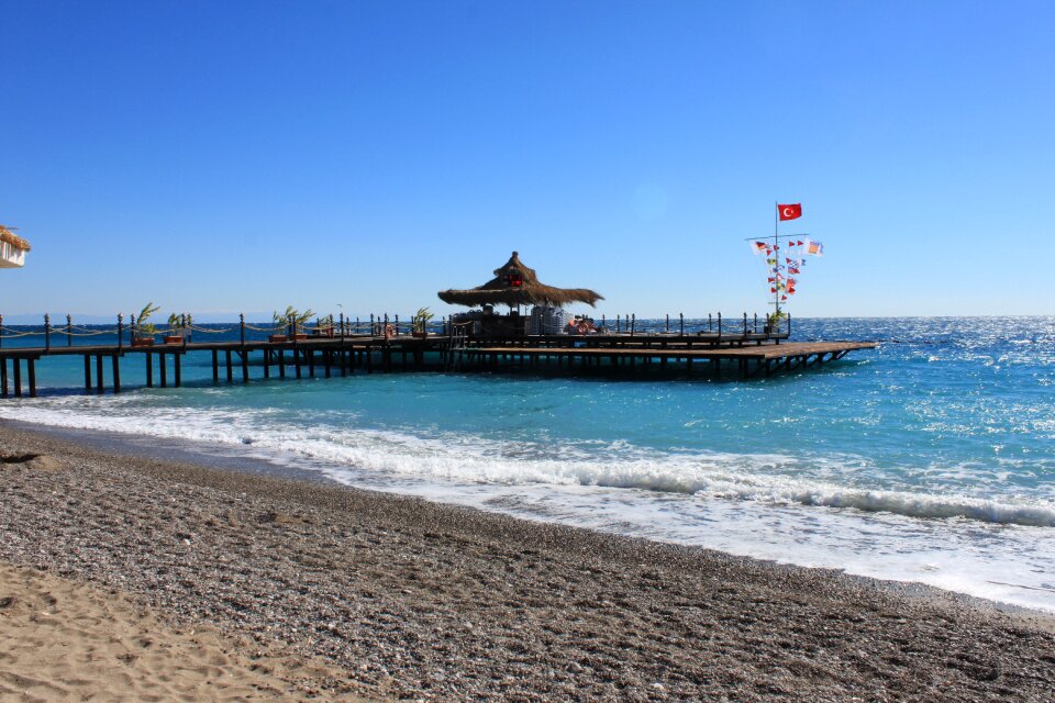 Sand sky water