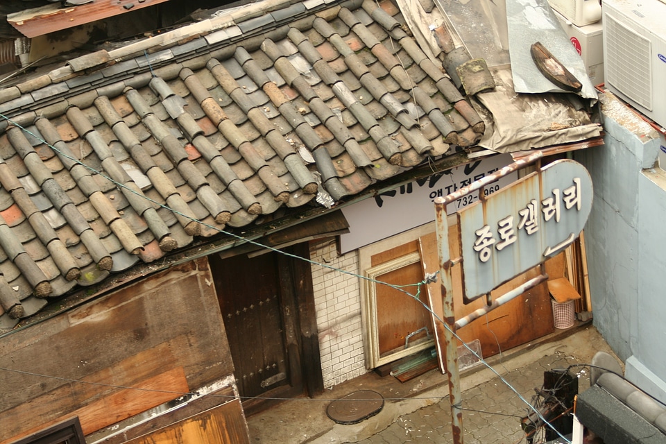 Houses roof tops architecture