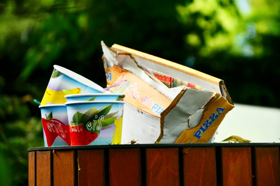 Waste bins environment pollution