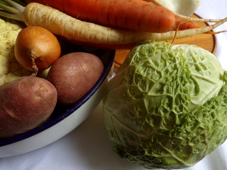 Potato carrot turnip