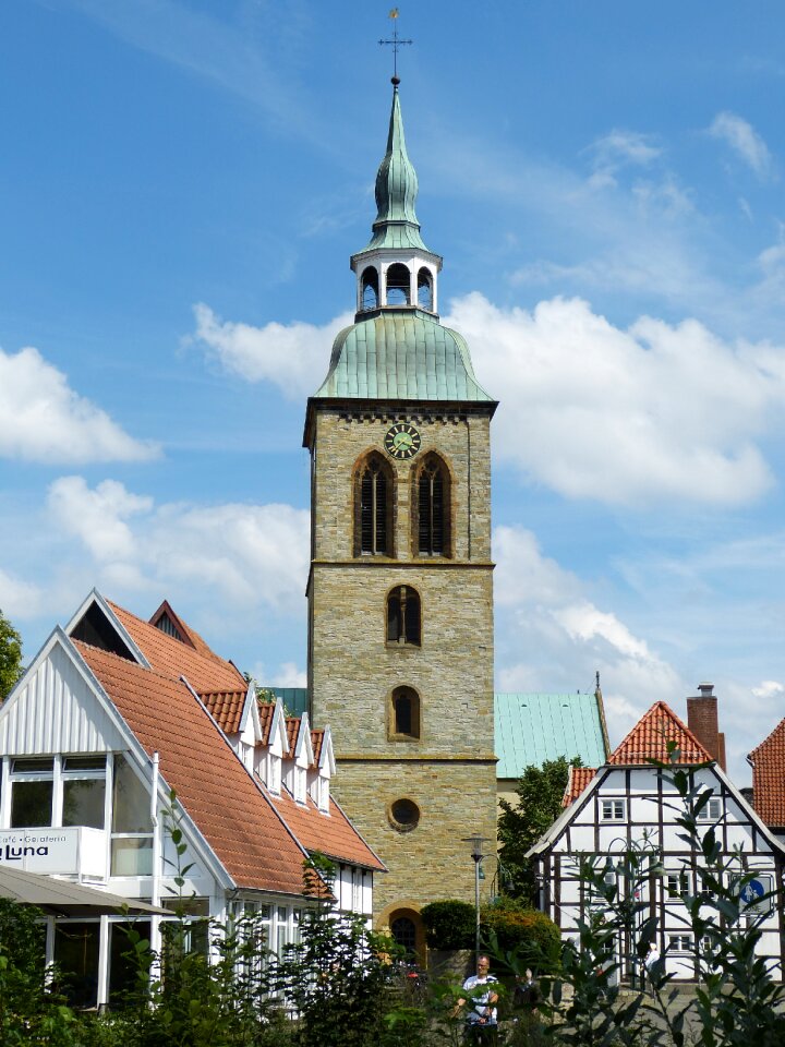 Church historic center tower