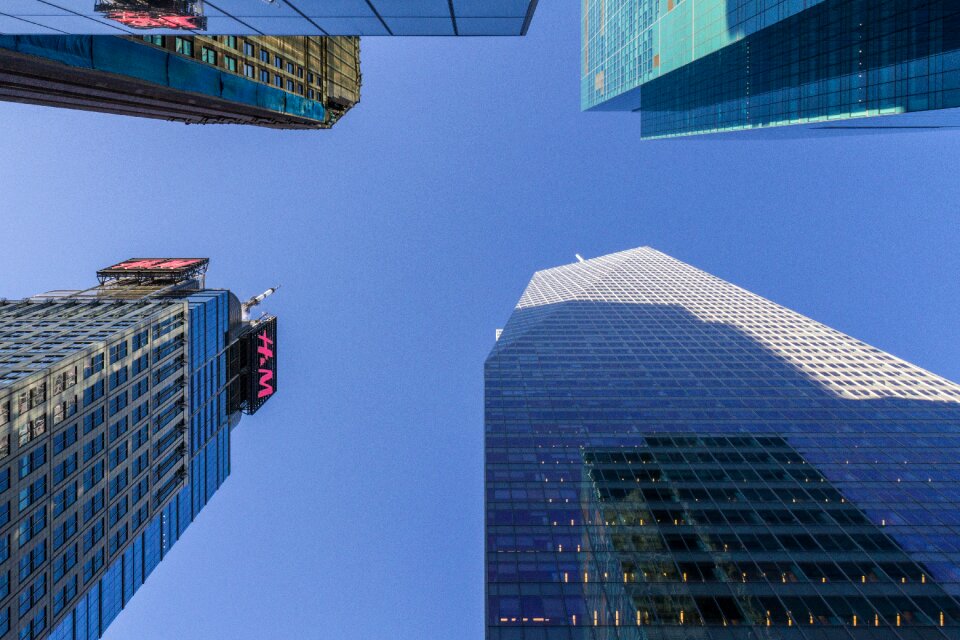 Skyscraper manhattan urban