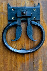Forged handle vintage door castle