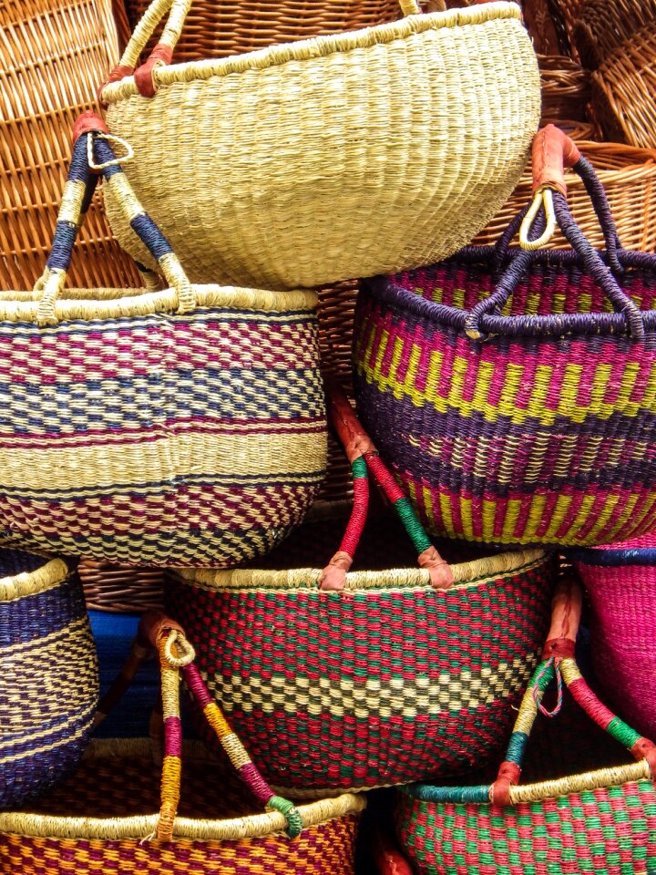 Decorative craft basket ware