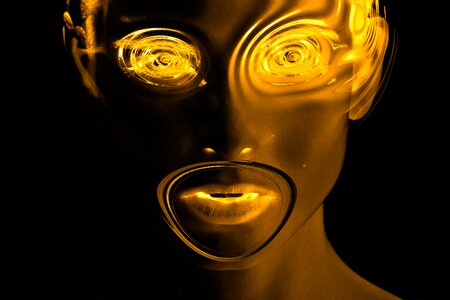 Abstract mystical person