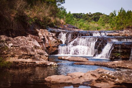 Nature landscape cascade photo