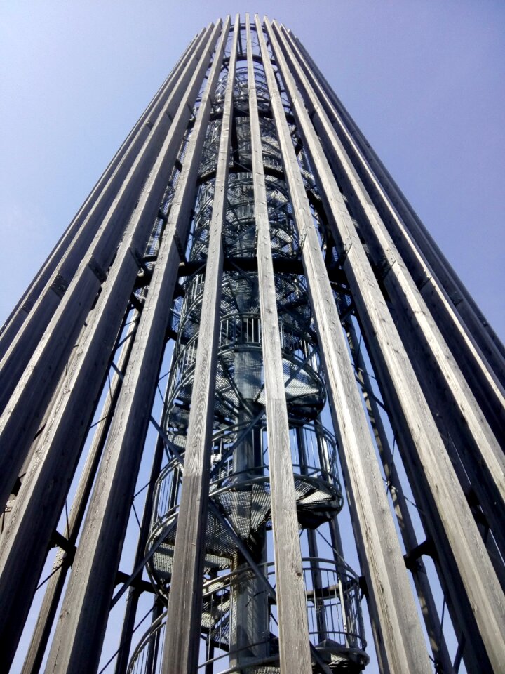 Building stairs observation tower