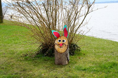 Hare decoration easter photo