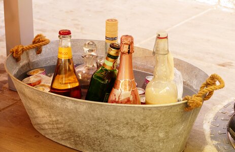 Silver chilled drinks beverages