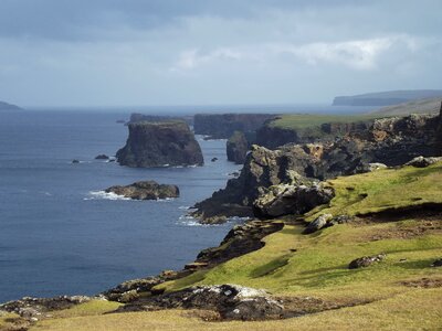Shetland rocky nature photo