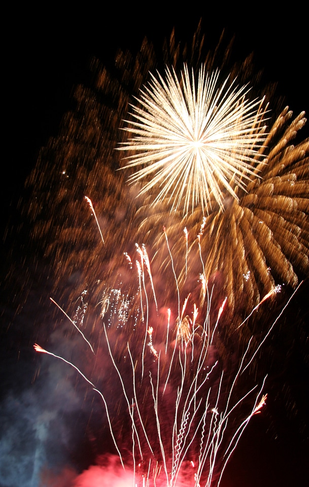 Night sylvester explosion