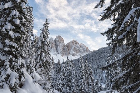 Val di funes odle winter