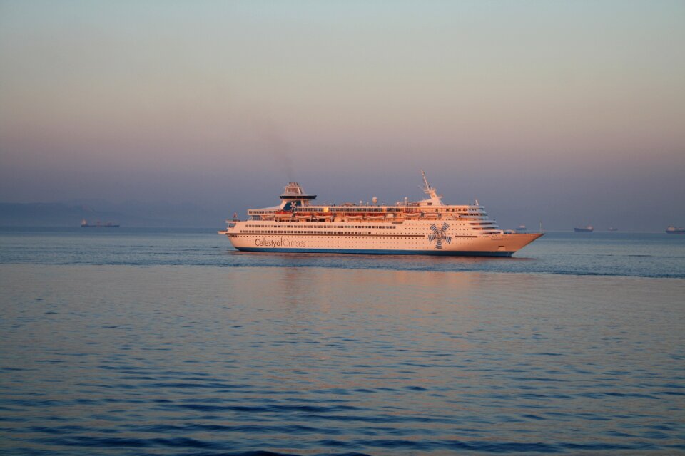 Sunrise cruise sea