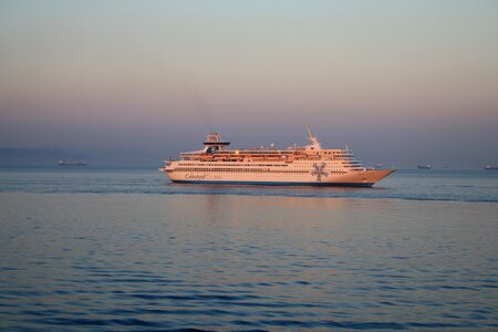 Sunrise cruise sea photo