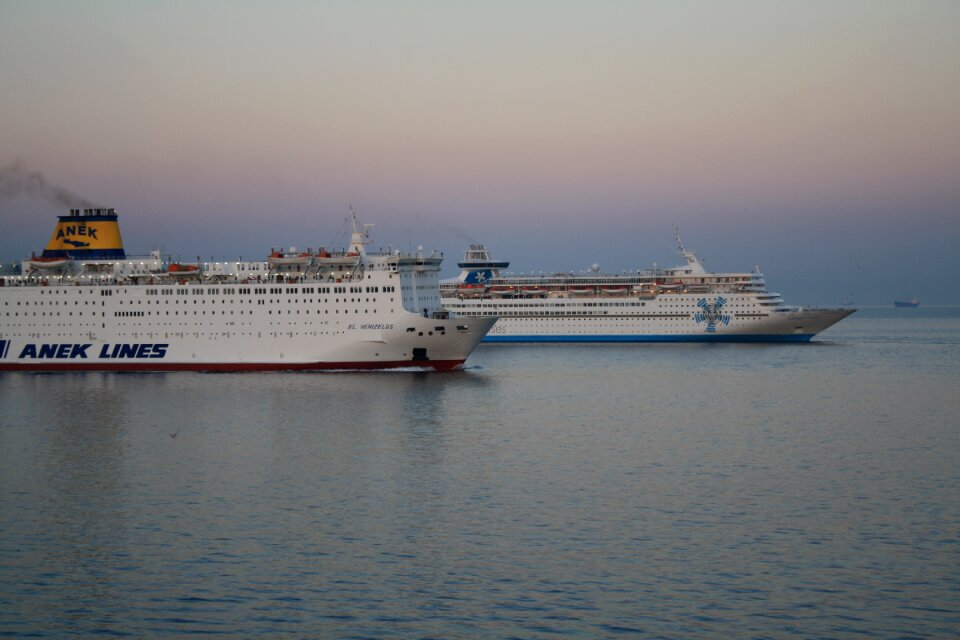 Sunrise cruise sea