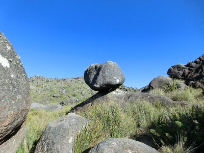 Rocky mountains blue sky rock photo