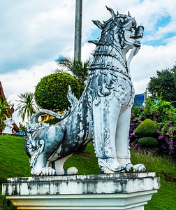 Stone figure statue lion photo