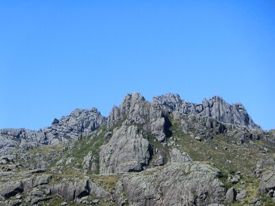 Rocky mountains blue sky photo