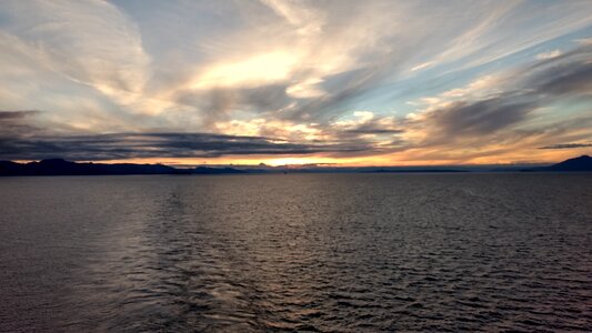 Sea and clouds alaska