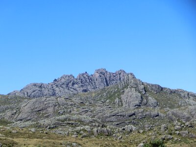 Rocky mountains blue sky photo