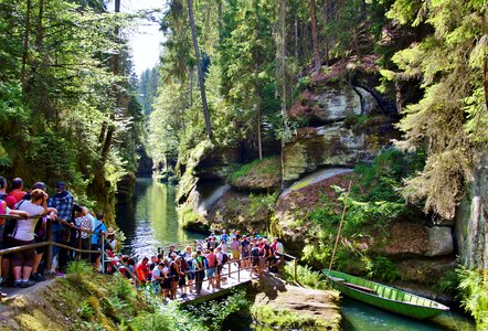 Defile river kamenice photo