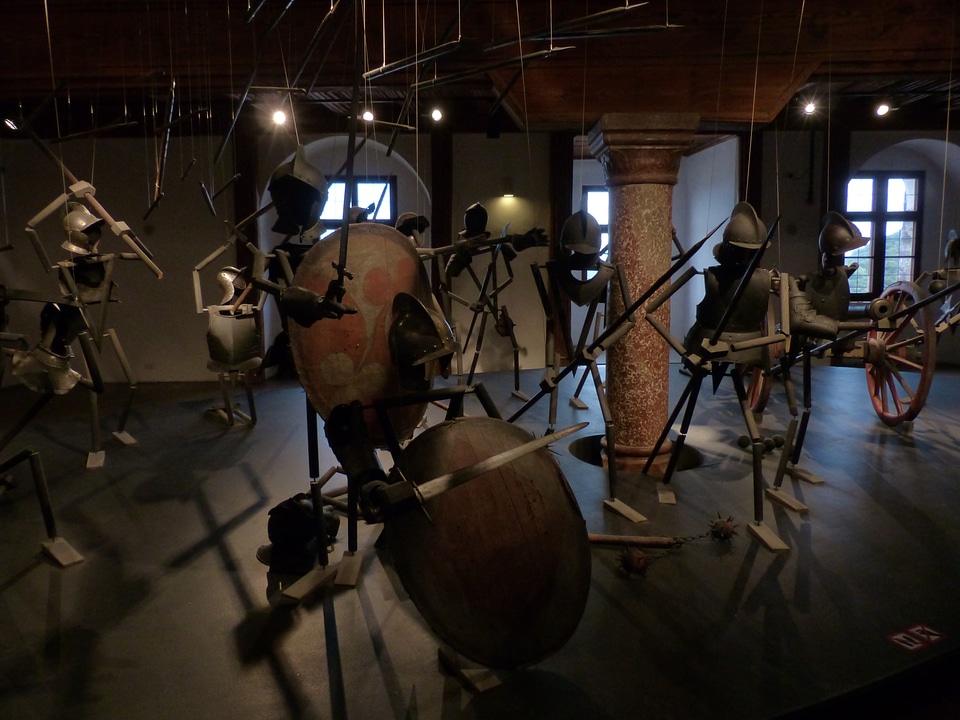 Installation fight swords