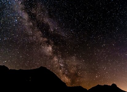 Long exposure astronomy constellation photo