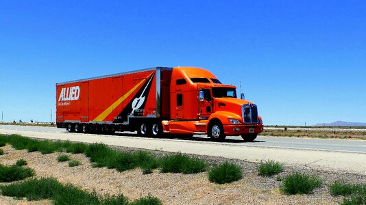 Transport traffic trailer photo