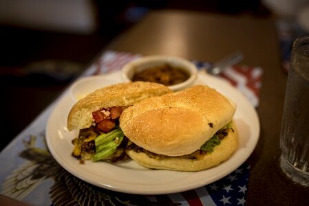 Food hamburger meat photo