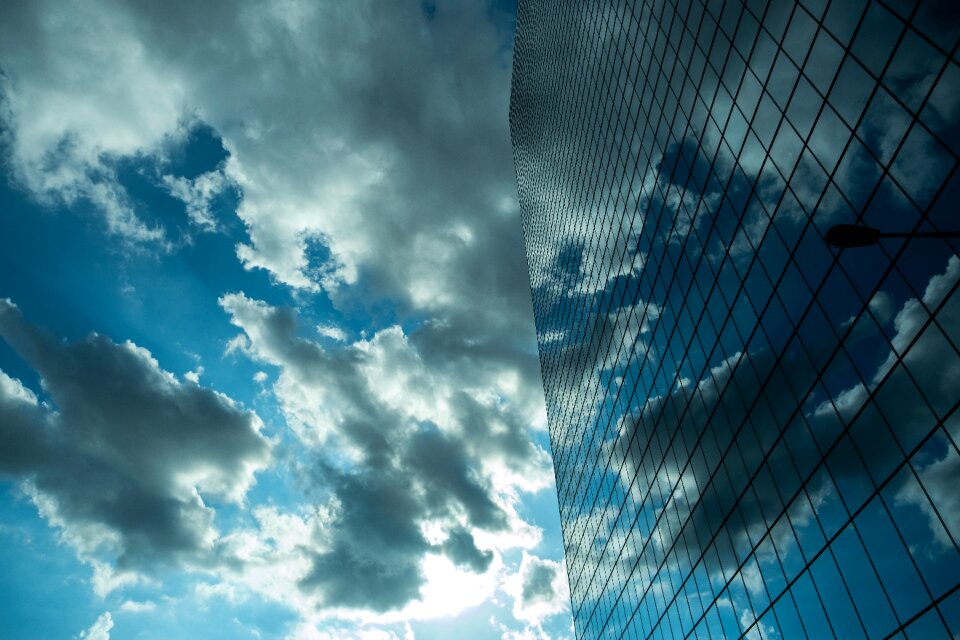 Glass windows clouds