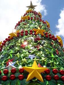 Festive december tree photo