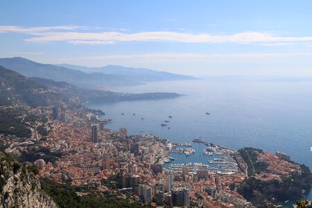 Monaco lake the mediterranean sea