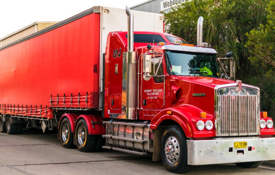 Truck horse transport photo