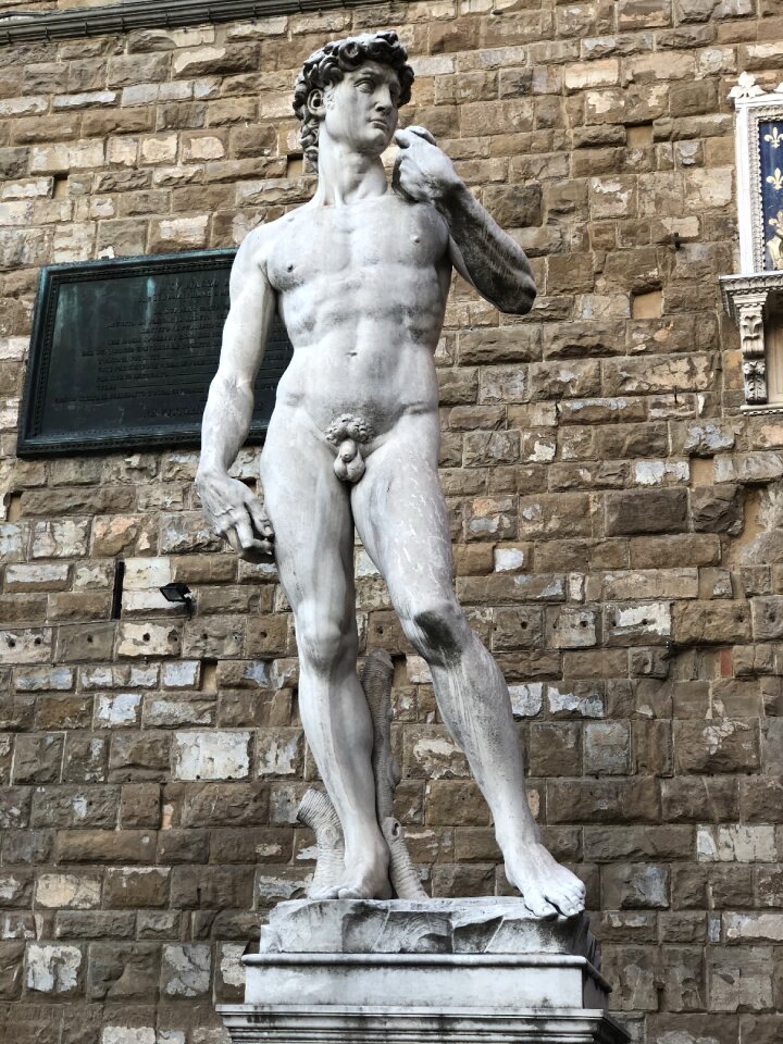 Marble man monument