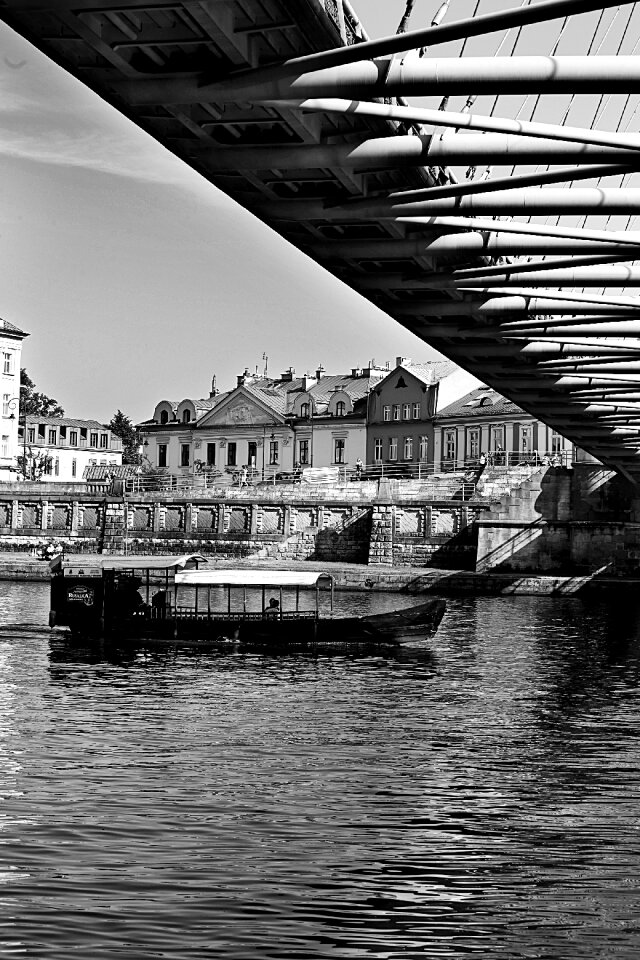 Outdoor traveller black-and-white