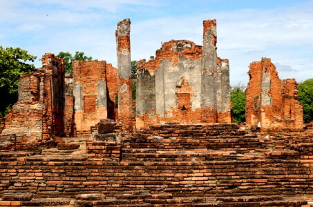 Ayutthaya old culture photo