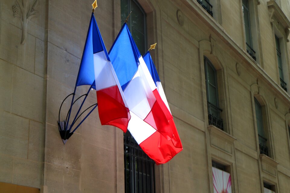 The national flag banner paris
