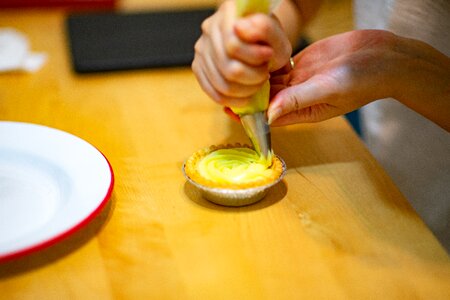 Snacks cream pastry