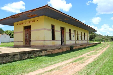 Train station old house street