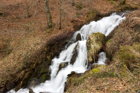 Nature idyllic waterfall