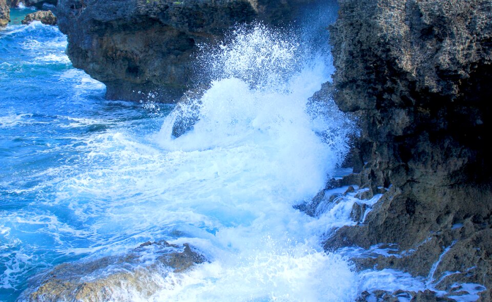 The sea water nature