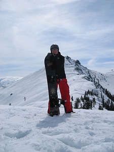 Snowboarders winter snowboarding photo