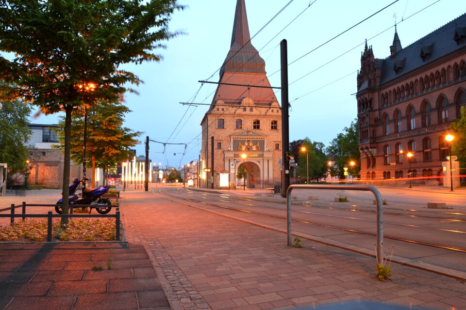 Stone gate city building