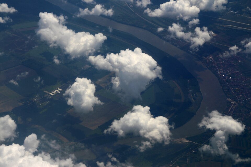 Plane white fluffy
