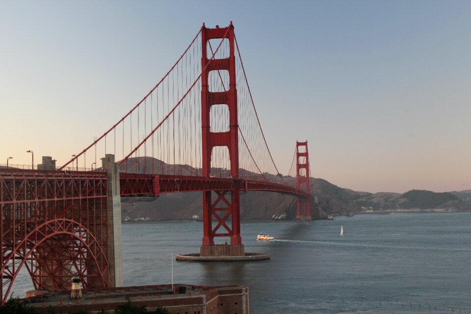 Golden golden gate bridge bridge photo