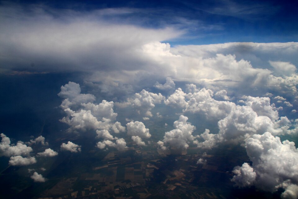 Plane white fluffy