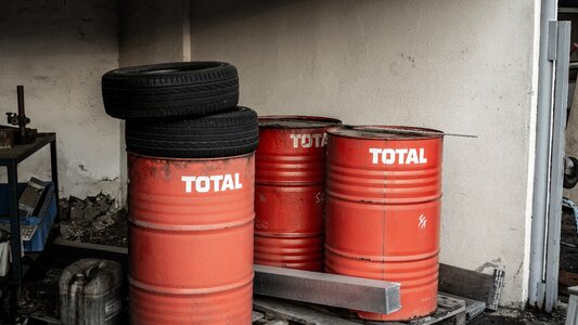 Petrol oil barrel mature