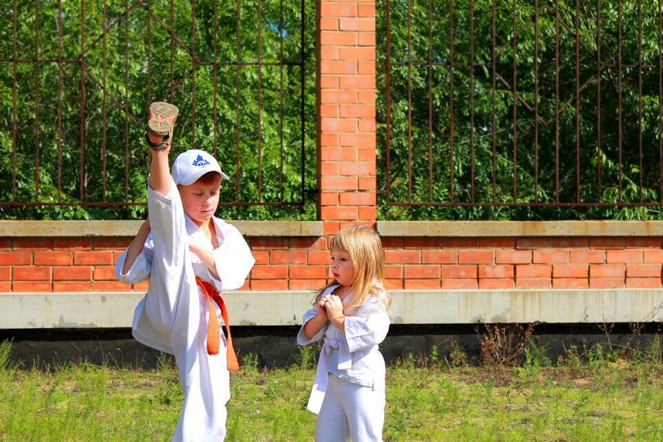 Kyokushin kids bracing