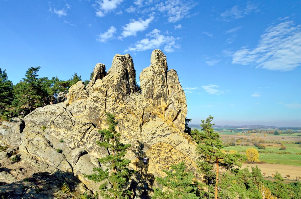 Cliff rock landscape
