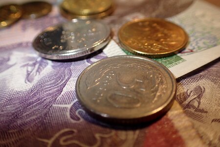 Coins cash buck
